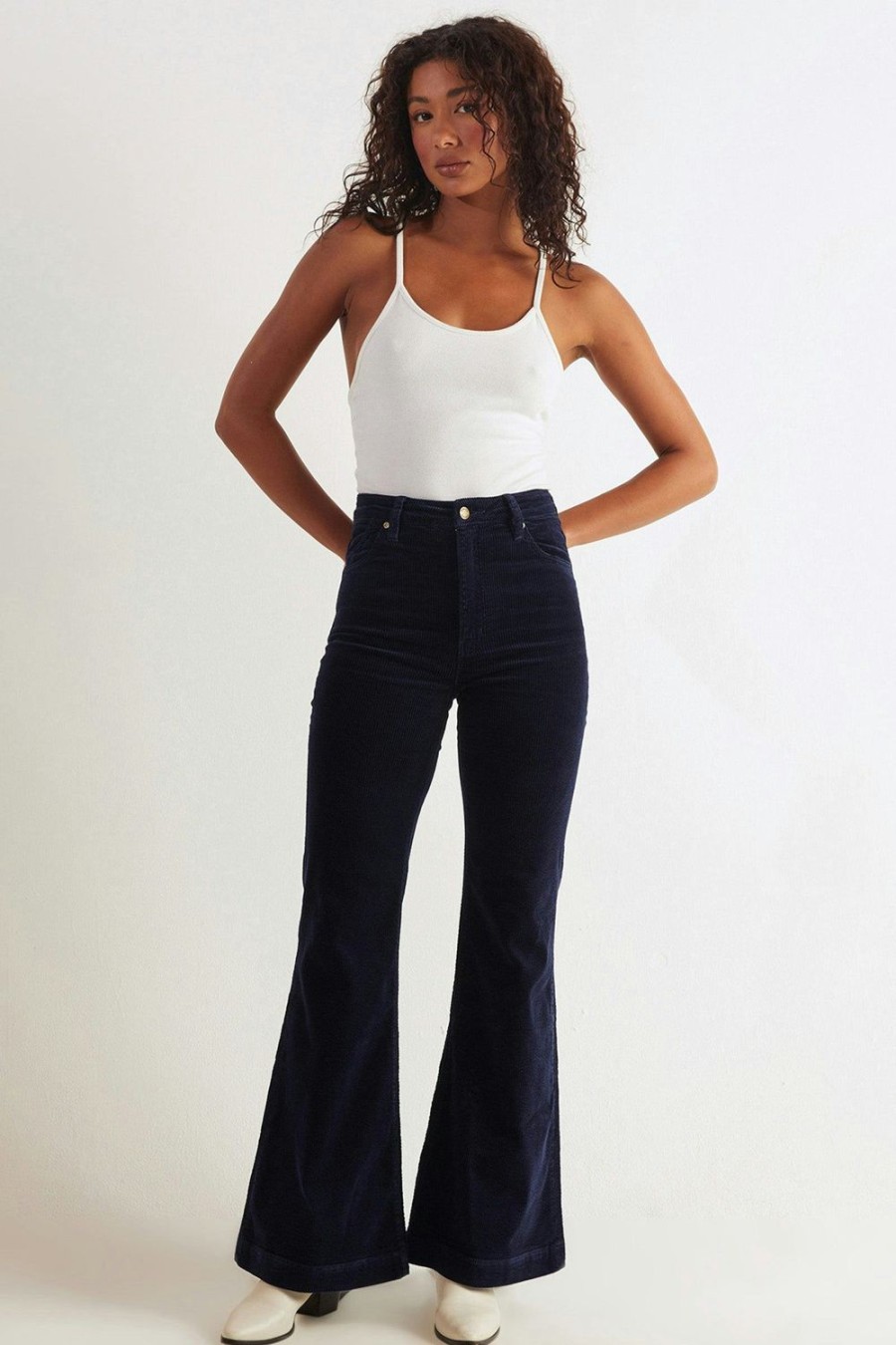 Women Rolla's Jeans Flares | Eastcoast Flare - Midnight Cord