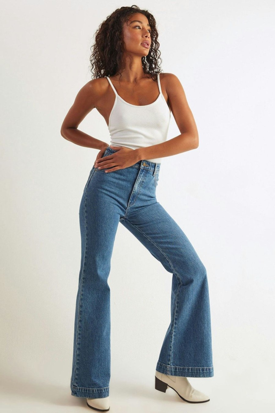 Women Rolla's Jeans Flares | Eastcoast Flare - Sadie Blue