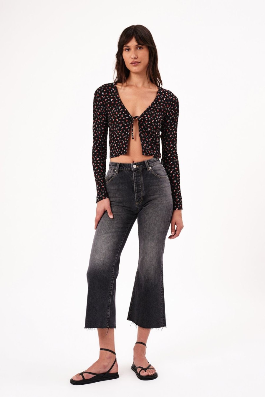 Women Rolla's Jeans Flares | Classic Flare Crop - Shadow