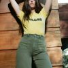 Women Rolla's Jeans Tees | Bubble Baby Rib Tee - Gold