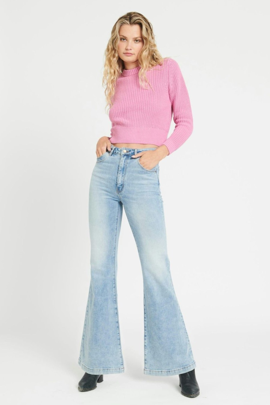 Women Rolla's Jeans Flares | Eastcoast Flare - Escape Blue Organic