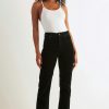 Women Rolla's Jeans Straight | Original Straight - Velvet Black Cord