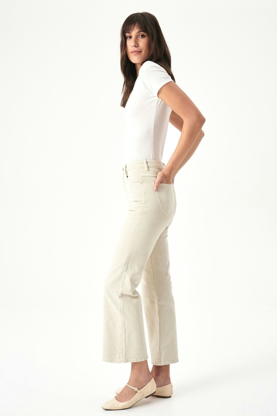 Women Rolla's Jeans Flares | Eastcoast Flare Ankle - Bone