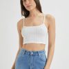 Women Rolla's Jeans Tops | Pointelle Camisole - Cream