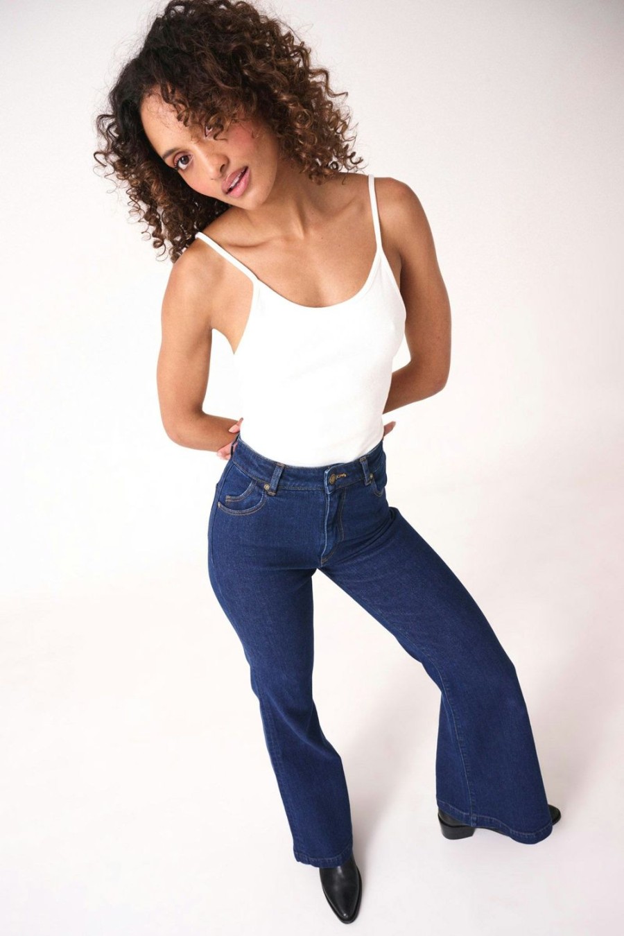 Women Rolla's Jeans Tops | Organic Ballet Camisole - Vintage White