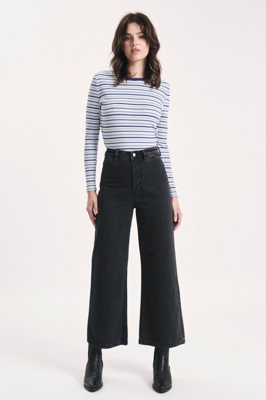 Women Rolla's Jeans Wide | Sailor Pant - Lyocell Washed Black